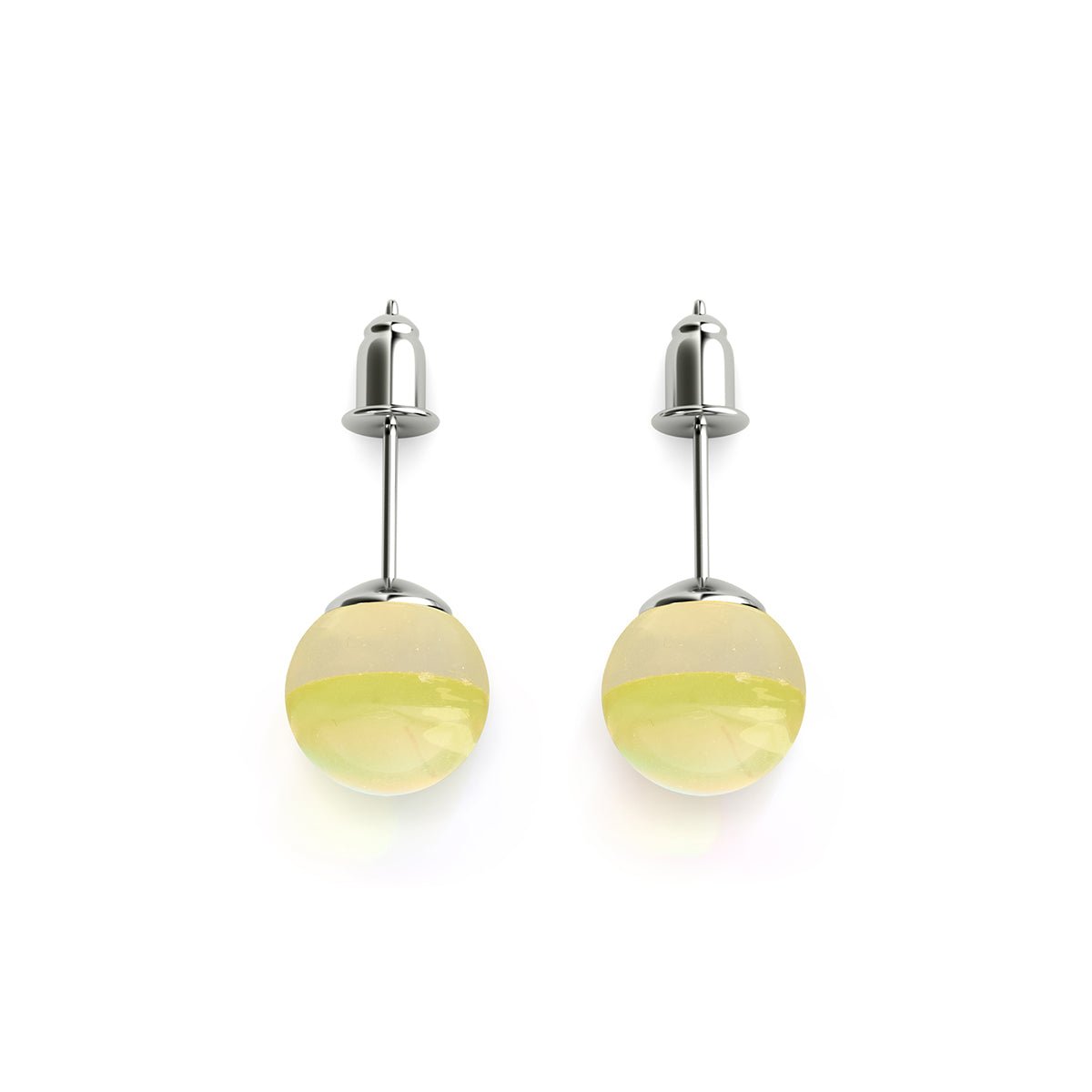 Coup de soleil | Argent sterling .925 | Boucles d'Oreilles Verre Galaxie